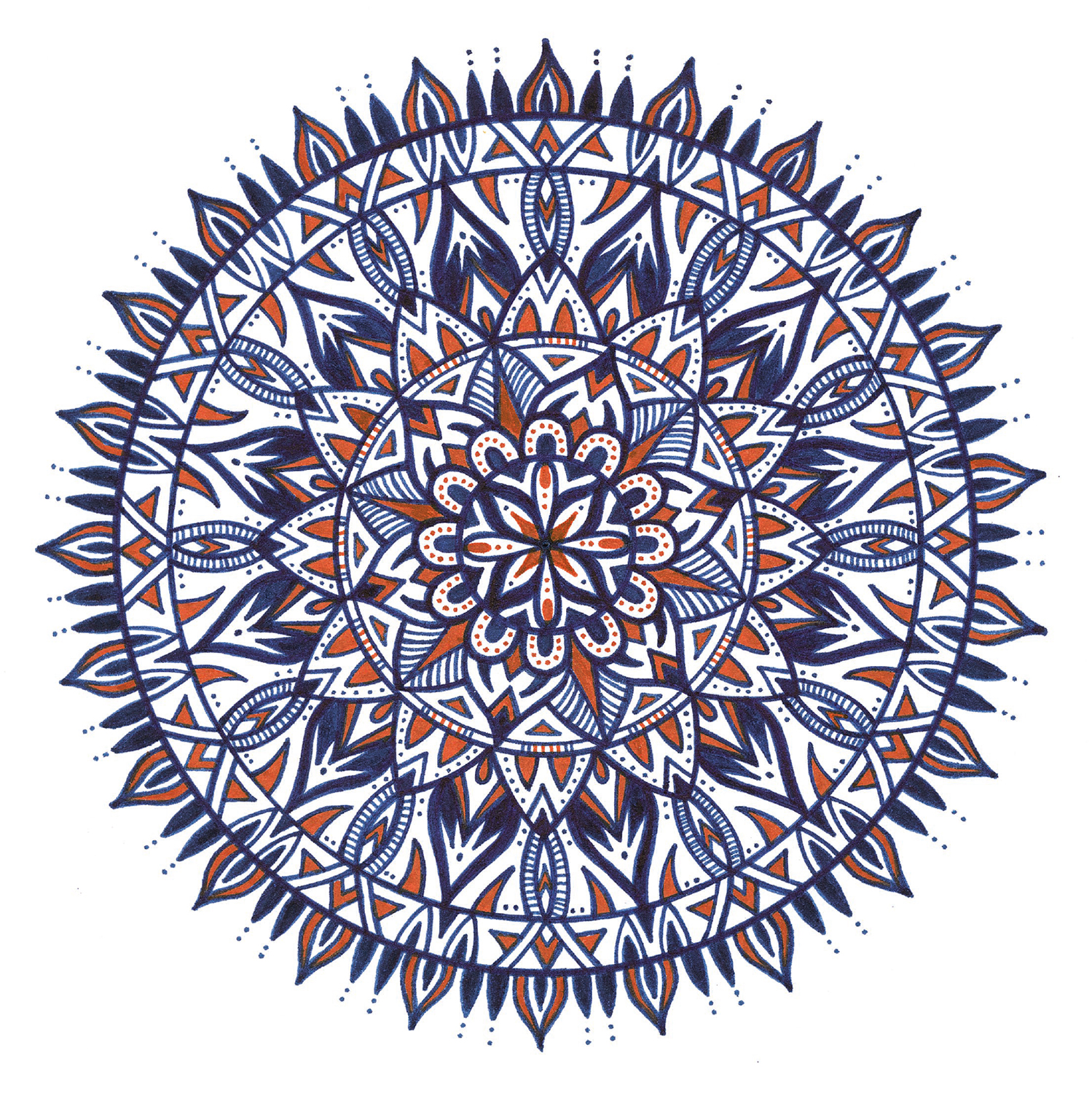 Faltkarte - Mandala der Sterne