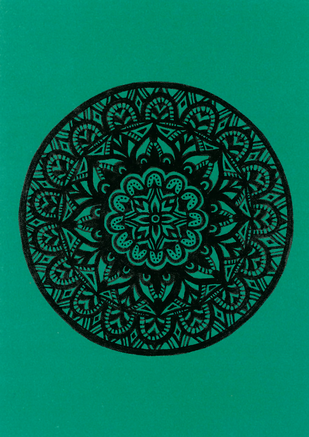 Mandala-Postkarte - Vielfalt