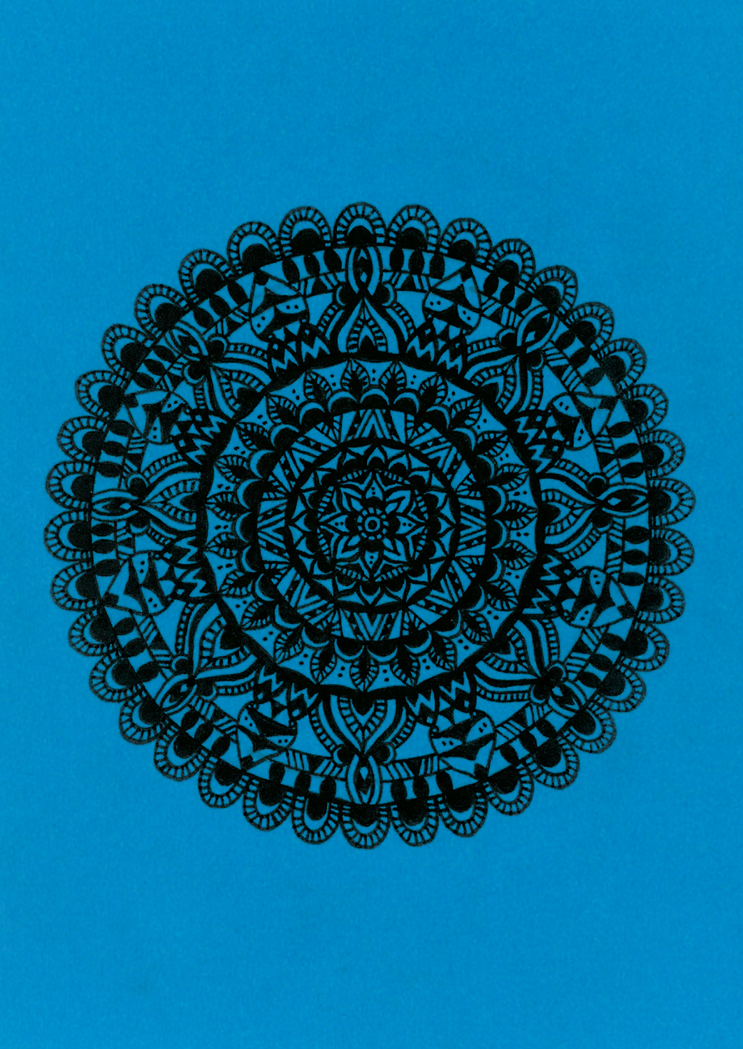 Mandala-Postkarte - Weisheit